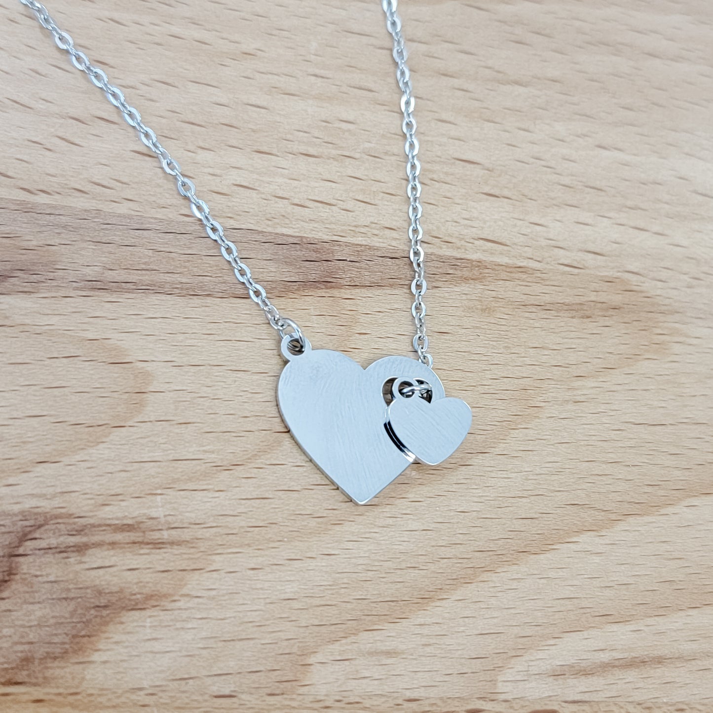Heartfall Necklace (Silver or Gold), 1 Total, Metal Blank #154