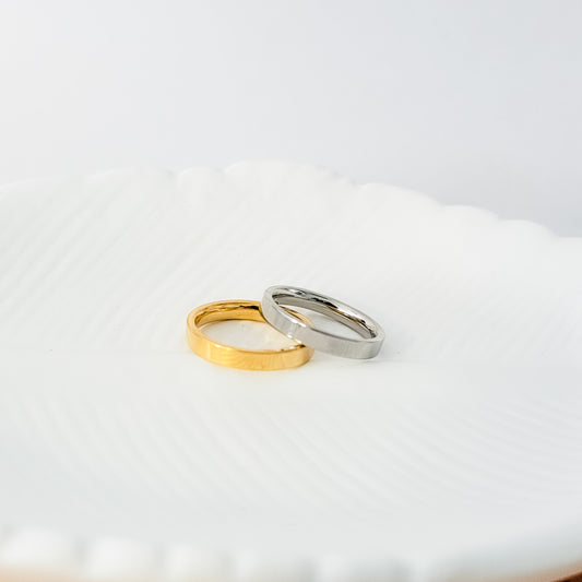 Minimalist Ring (Silver or Gold, Sizes 6-10), 1 Total, Metal Blank #160