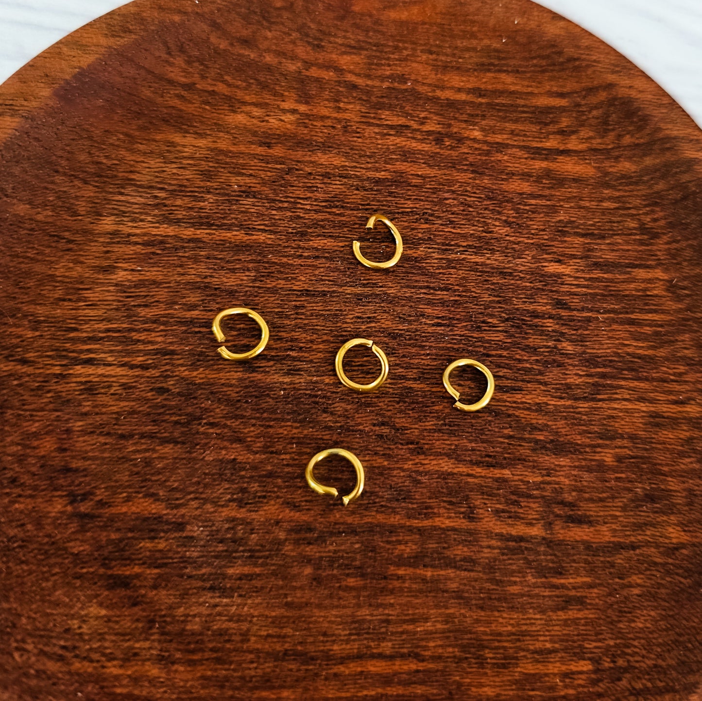 New Premium Gold 12mm Round Stainless Steel Open Jump Rings (16g), 100 Pieces, Jump Ring #8