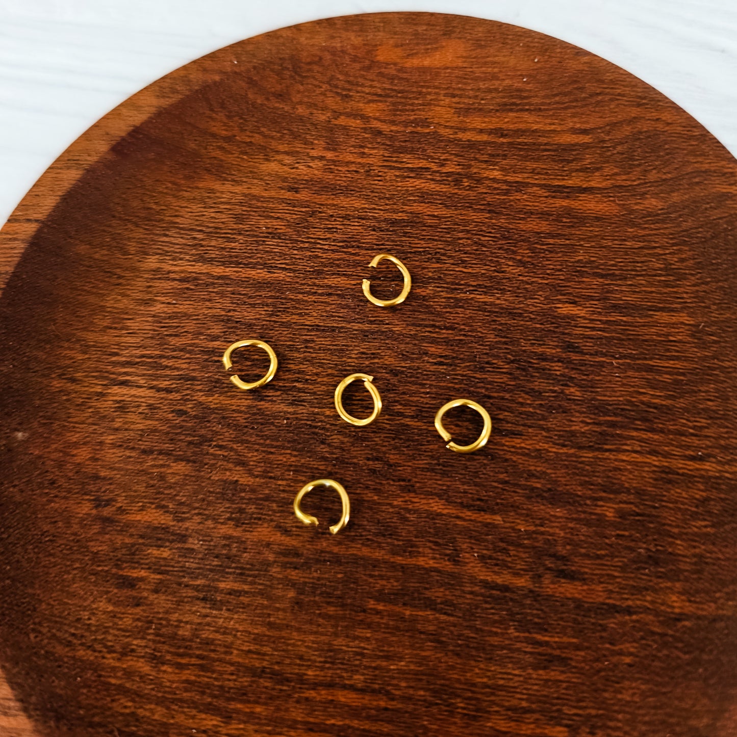 New Premium Gold 12mm Round Stainless Steel Open Jump Rings (16g), 100 Pieces, Jump Ring #8