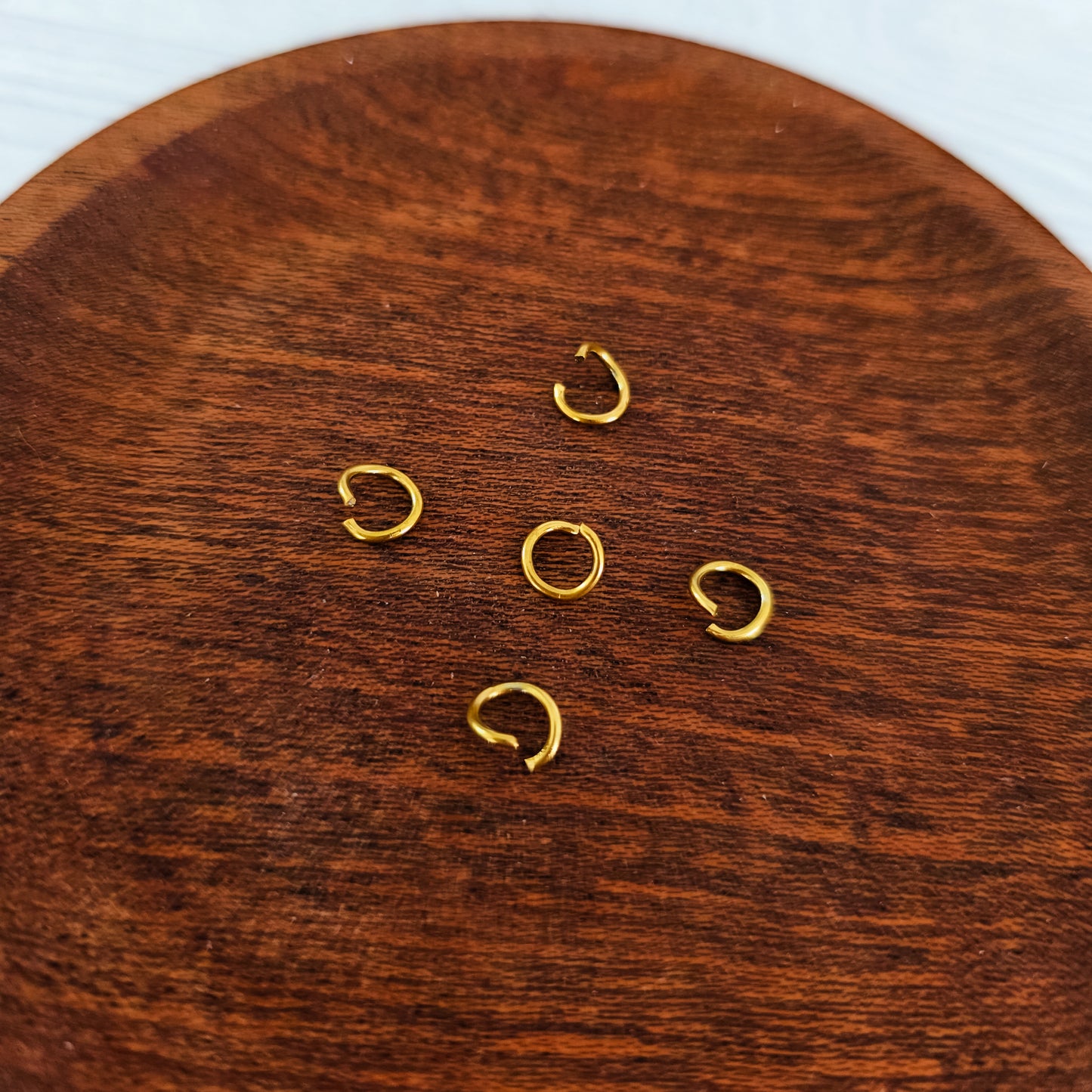 New Premium Gold 12mm Round Stainless Steel Open Jump Rings (16g), 100 Pieces, Jump Ring #8