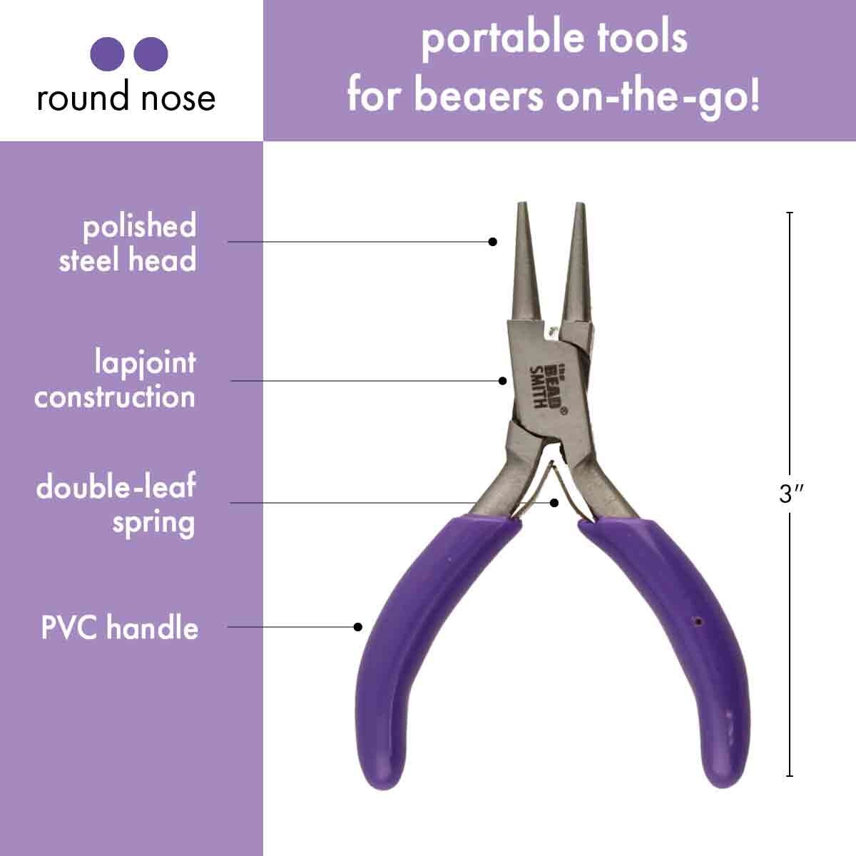 Mini Round Nose Pliers, 1 Pair, Tool #37