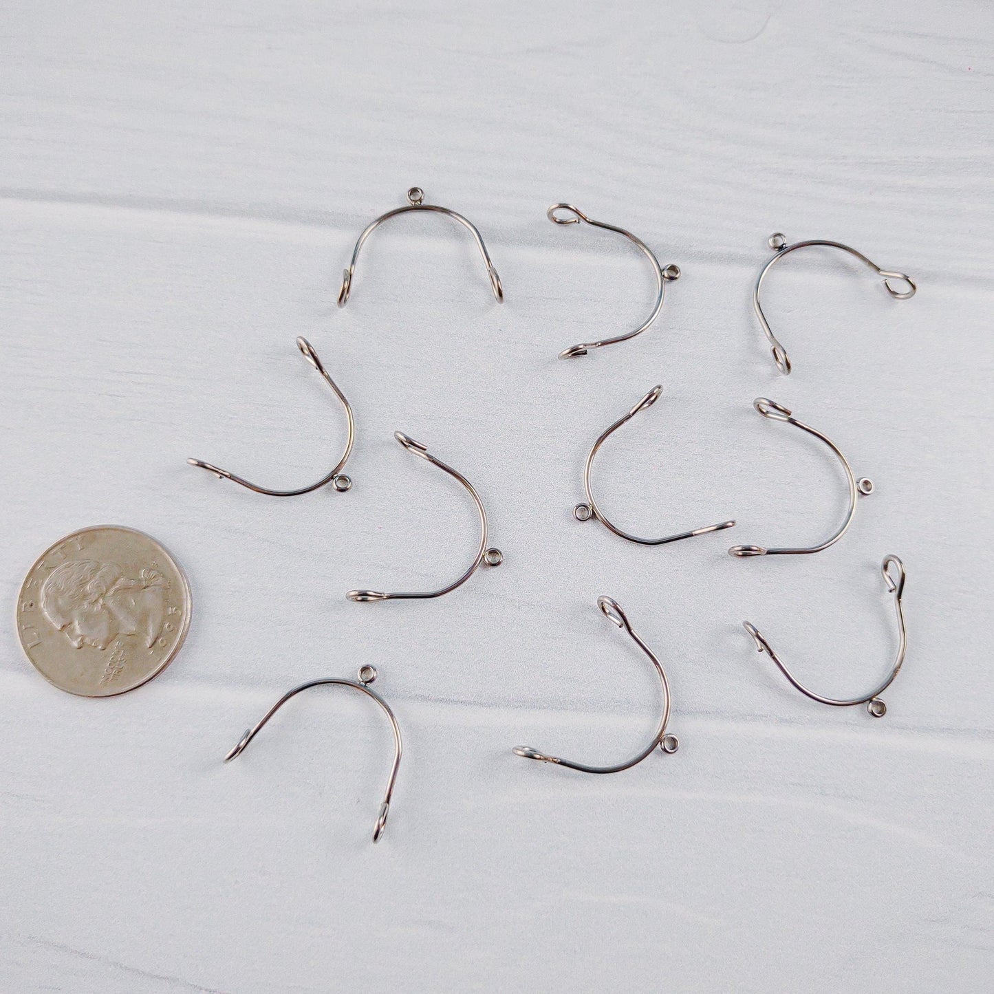 Silver Stainless Steel MINI Arches, 10 Pieces