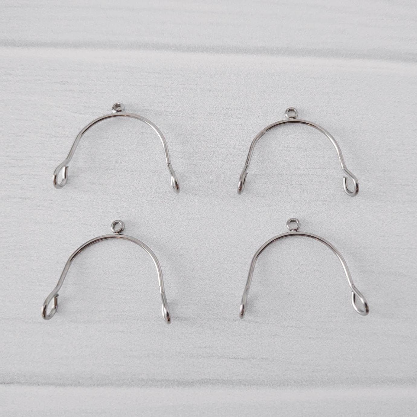 Silver Stainless Steel MINI Arches, 10 Pieces