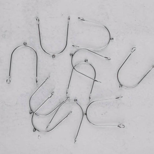 Silver Stainless Steel Small Arches, 10 Pieces