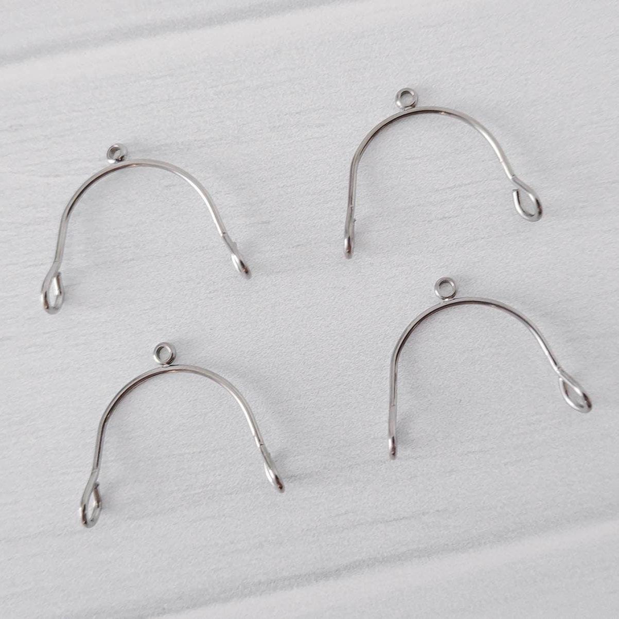 Silver Stainless Steel MINI Arches, 10 Pieces