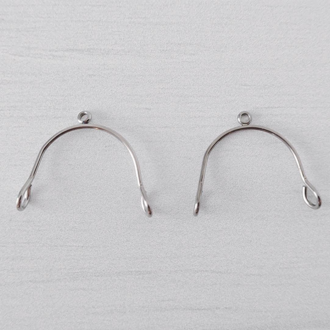 Silver Stainless Steel MINI Arches, 10 Pieces