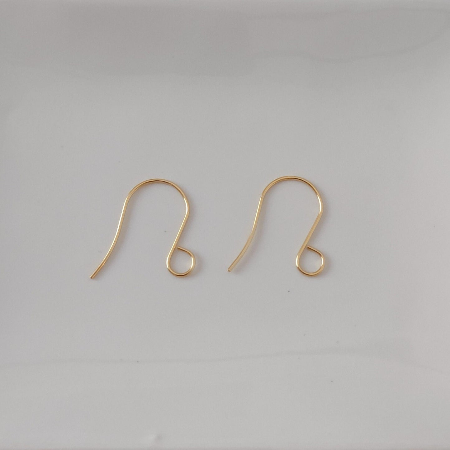 Gold Statement Large Loop Stainless Steel Ear Wires (6mm), 20 Pieces