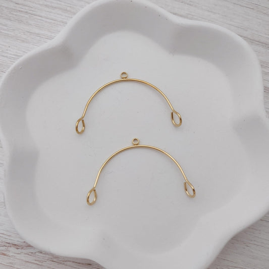Gold Stainless Steel Medium Arches, 10 Pieces