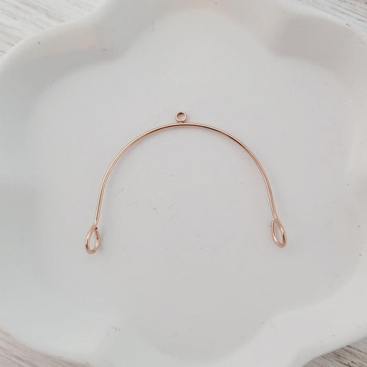 45mm Rose Gold Stainless Steel Large Arches, 10 Pieces