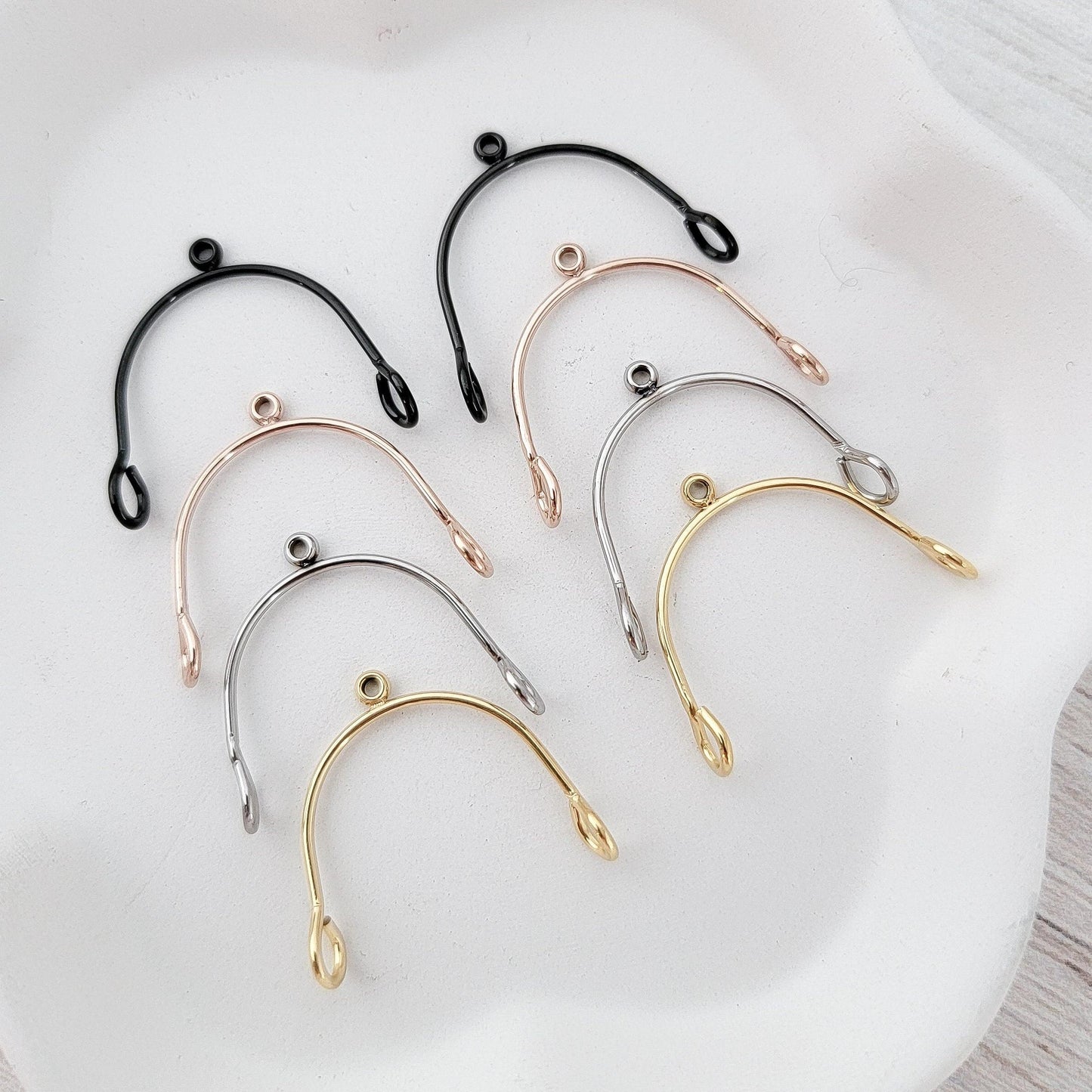 Silver Stainless Steel MINI Arches, 10 Pieces