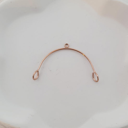 Rose Gold Stainless Steel Medium Arches, 10 Pieces