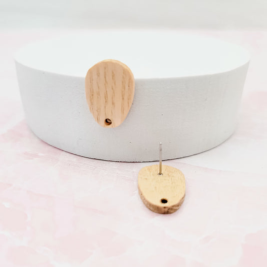 Natural Wooden Organic Oval, 10 Pieces, Wood #39