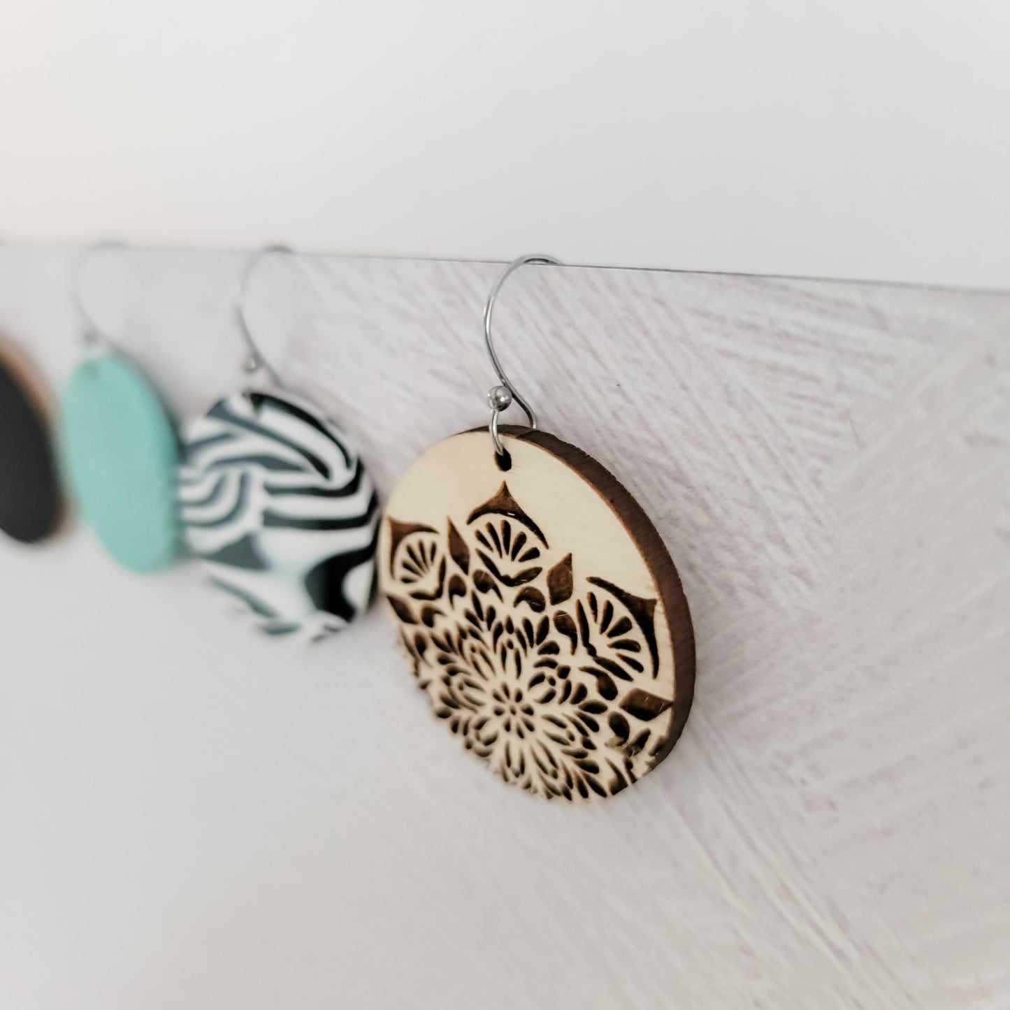 Ball Style Large Loop Soft Rose Gold Ear Wires Stainless Steel, 20 Pieces