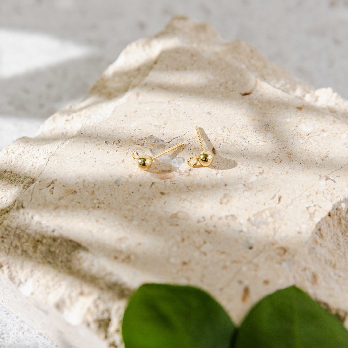 Gold Regular Ball Stud Posts Stainless Steel (5mm), 10 Pieces