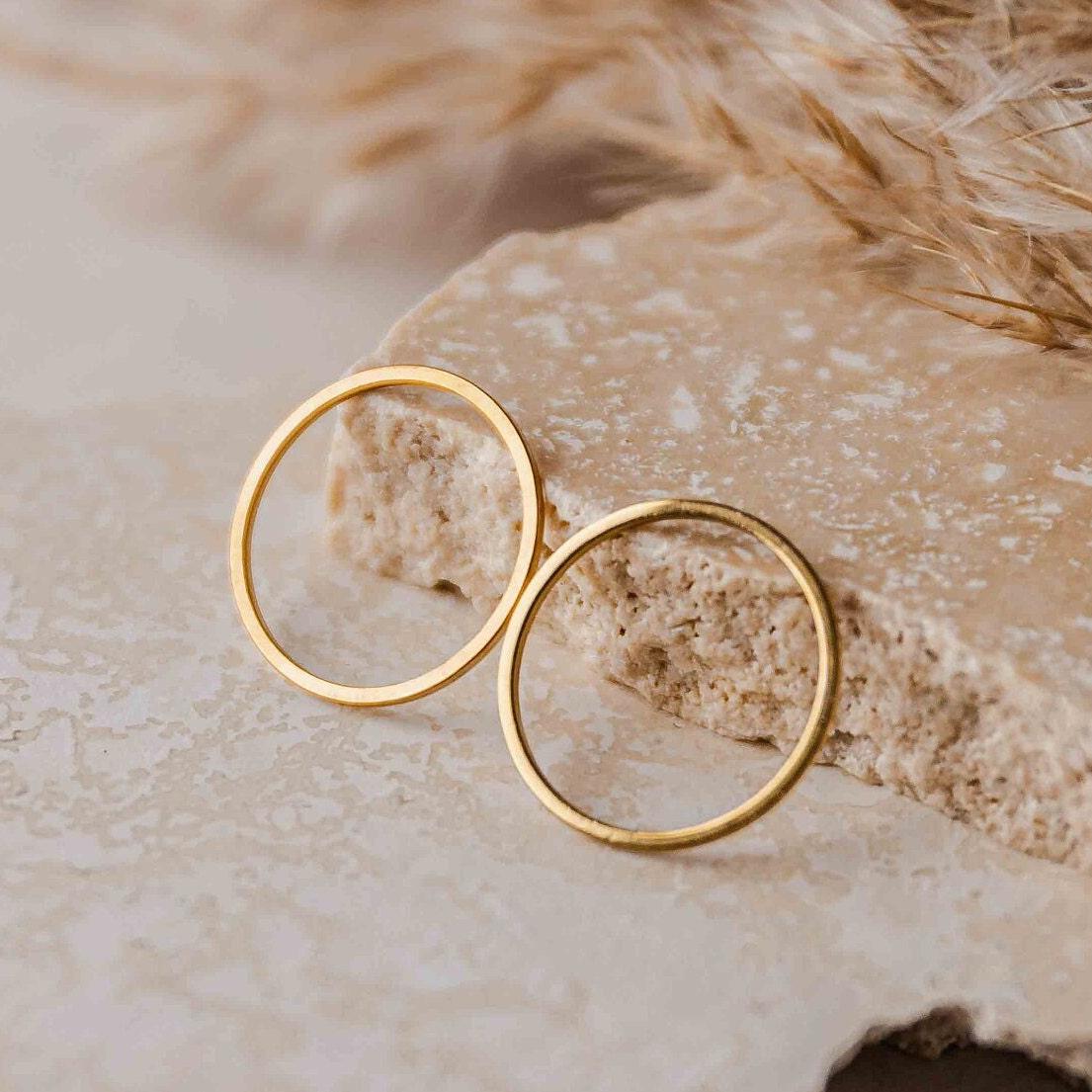 20mm Gold Stainless Steel Circle Linking Rings (Smooth), 10 Pieces