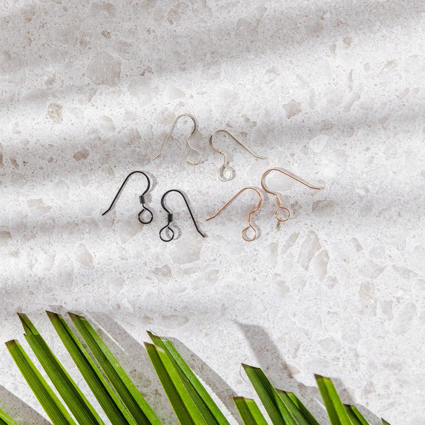 Large Loop Soft Rose Gold Flat French 4.5mm Stainless Steel Ear Wires, 20 Piece