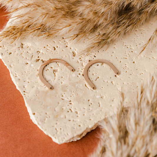 Classic Rose Gold Stainless Arch Connector, 10 Pieces