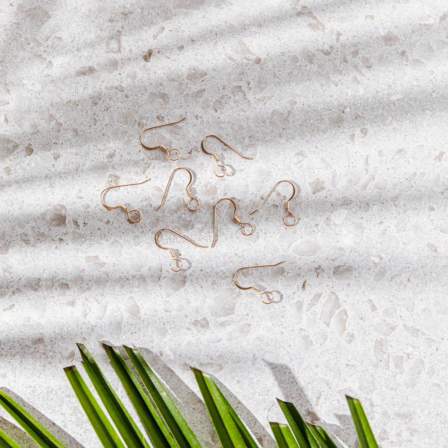 Large Loop Soft Rose Gold Flat French 4.5mm Stainless Steel Ear Wires, 20 Piece