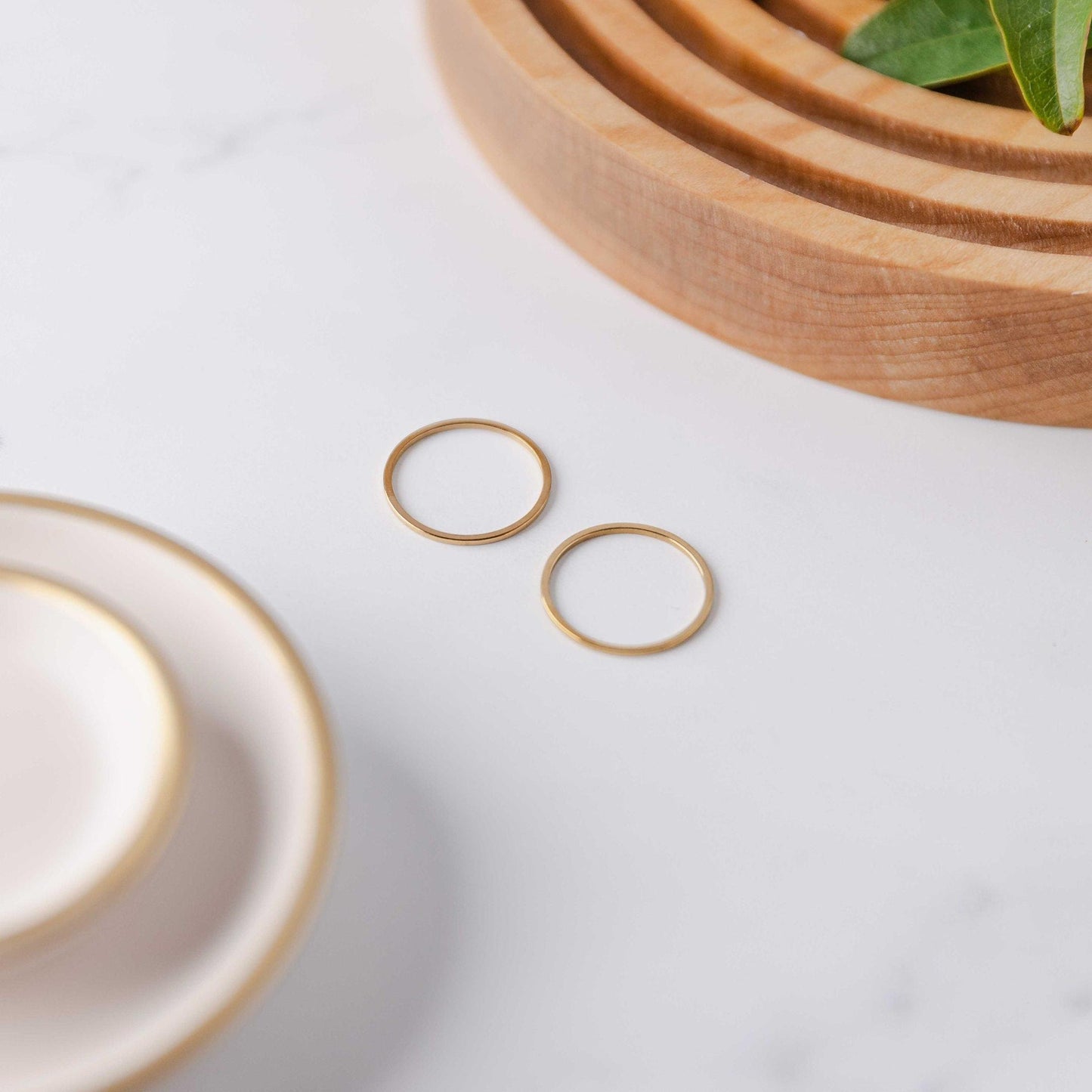 20mm Gold Stainless Steel Circle Linking Rings (Smooth), 10 Pieces