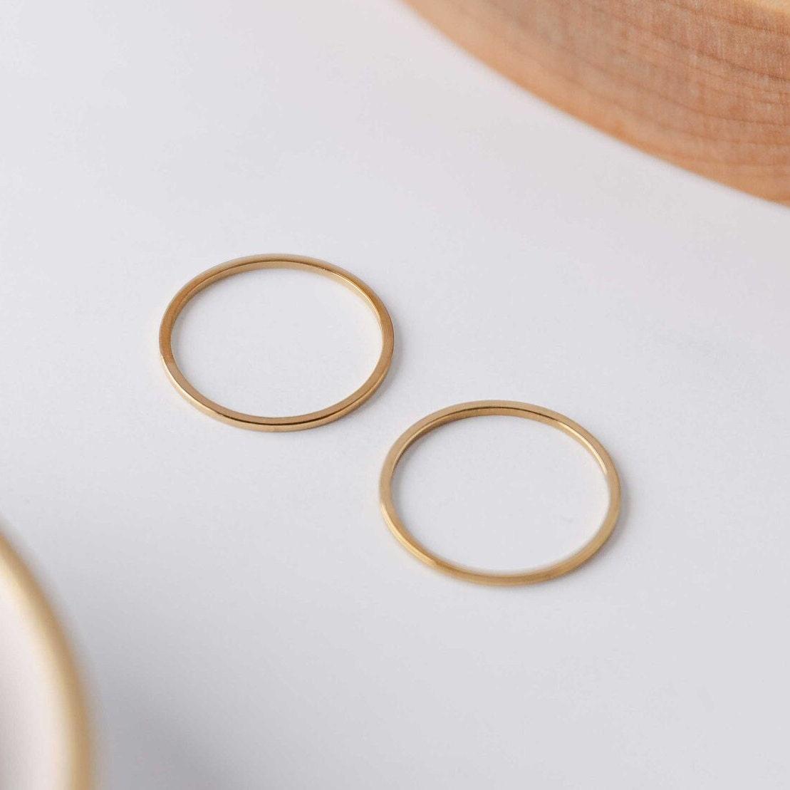 20mm Gold Stainless Steel Circle Linking Rings (Smooth), 10 Pieces