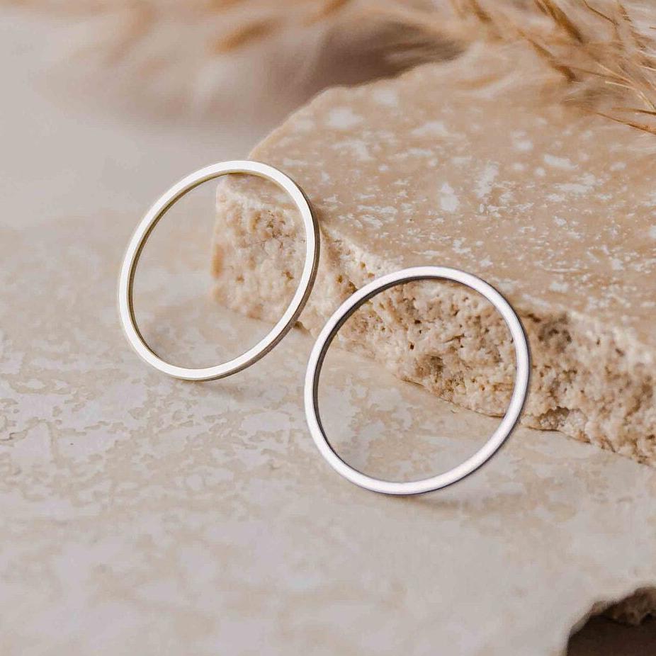 30mm Silver Stainless Steel Circle Linking Rings (Smooth), 10 Pieces