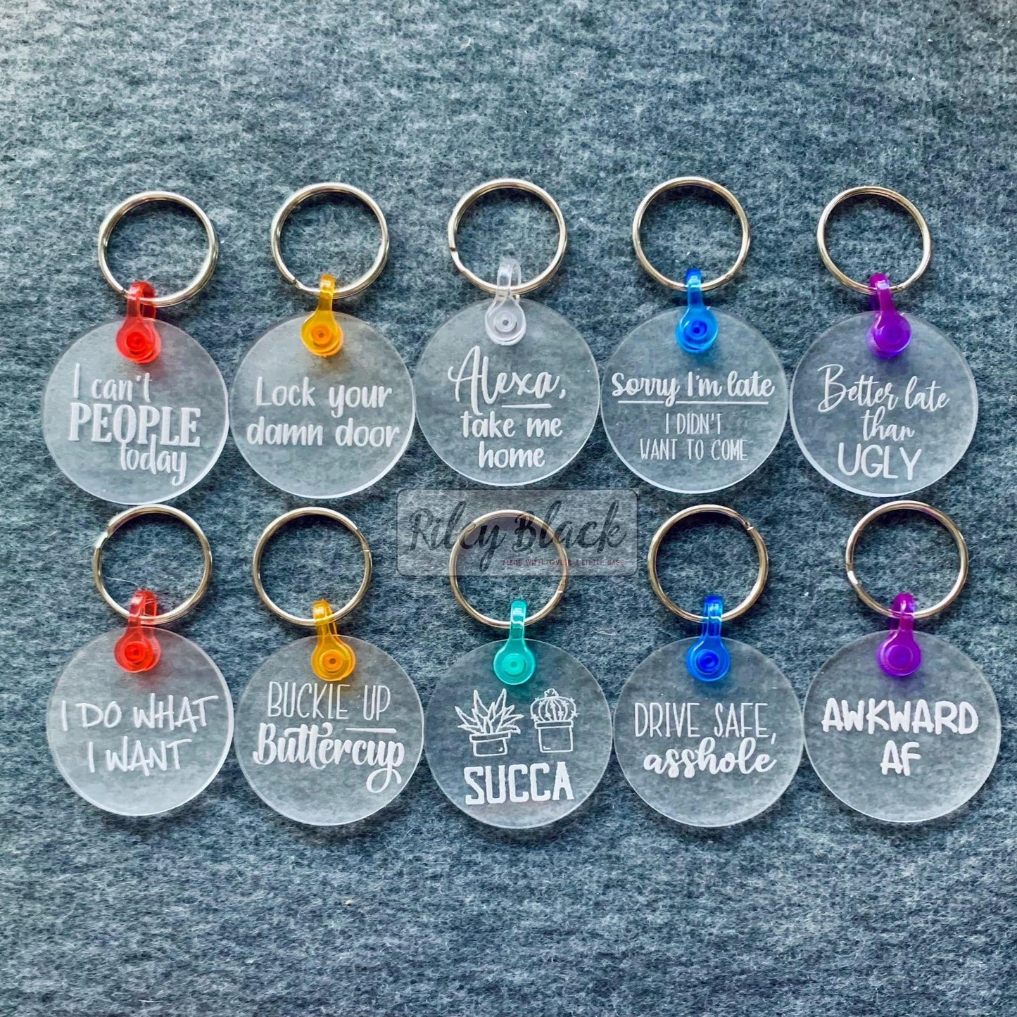 Mixed Color OG Keychain Thingies®, 100 Pieces, KT #10