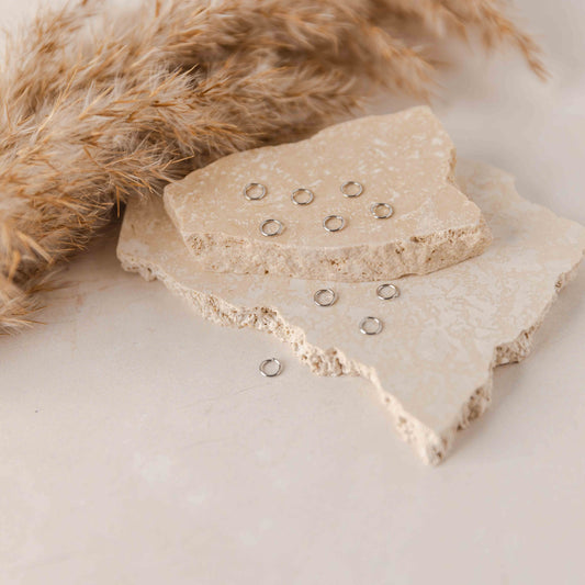 Silver 4mm Round Stainless Steel Jump Rings, 100 Pieces