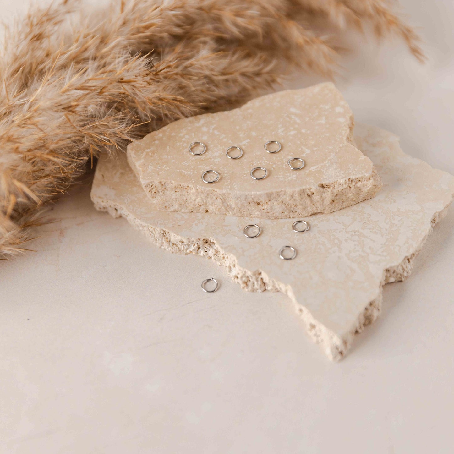 Silver 12mm Round Stainless Steel Jump Rings, 100 Pieces