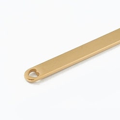 Flat Bangle Blank with Heart Cutouts (Silver or Gold), 1 Total, Metal Blank #1