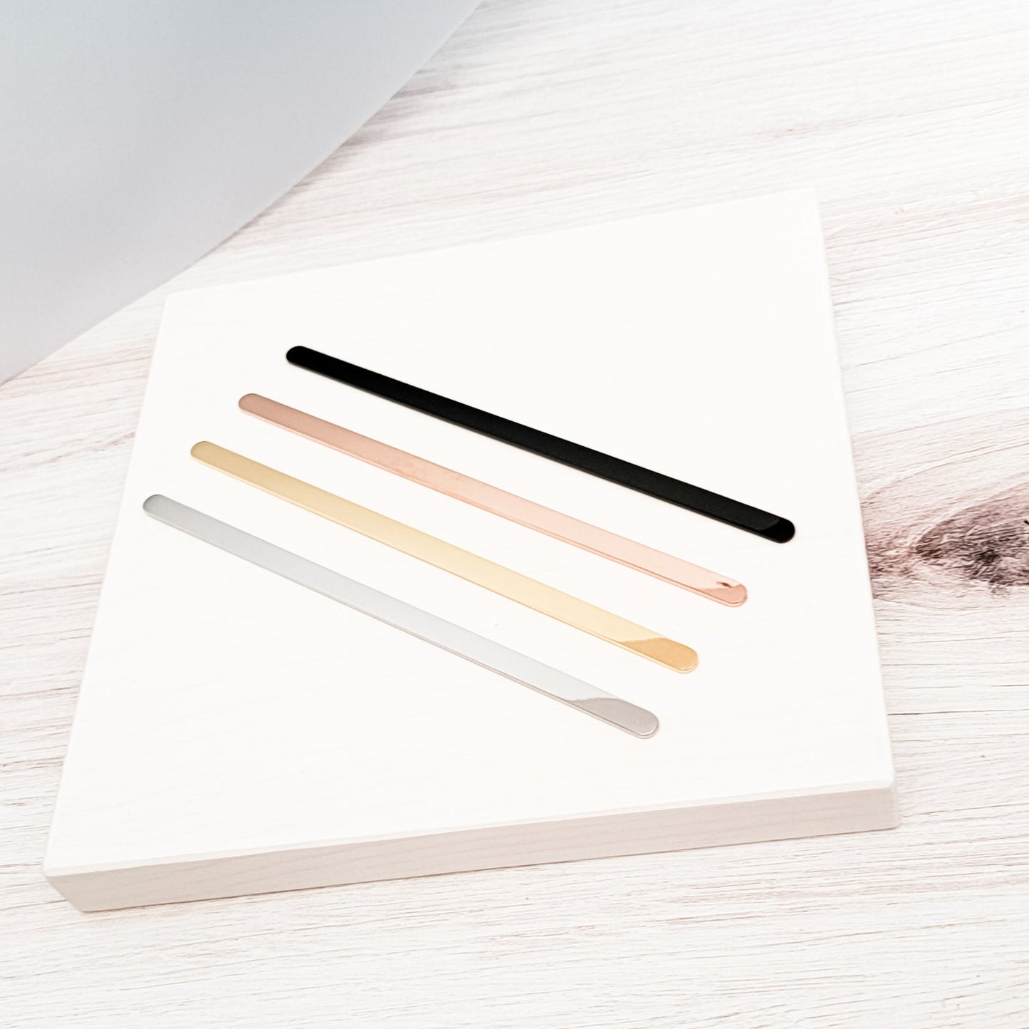 Classic 1/4" Flat Bangle Blank (Silver, Gold, Rose Gold, or Black), 1 Total, Metal Blank #28