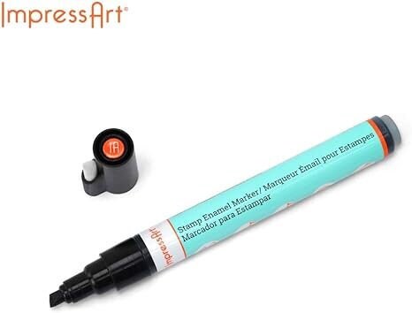 Black Metal Stamp Enamel Marker, Quantity 1, Tool #23