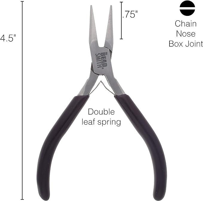 Fine Point Chain Nose Pliers, 1 Pair, Tool #2