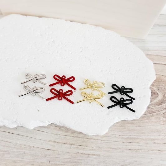 Darling Bow Connector (4 Color Options), 10 Pieces