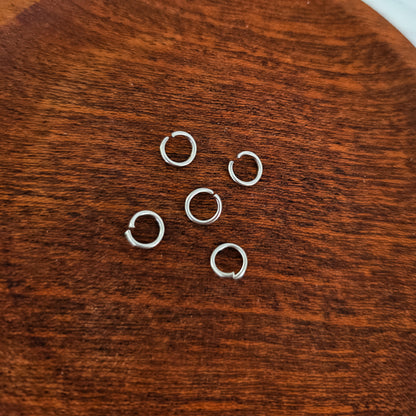 New Premium Silver 9mm Round Stainless Steel Open Jump Rings (18g), 100 Pieces, Jump Ring #14