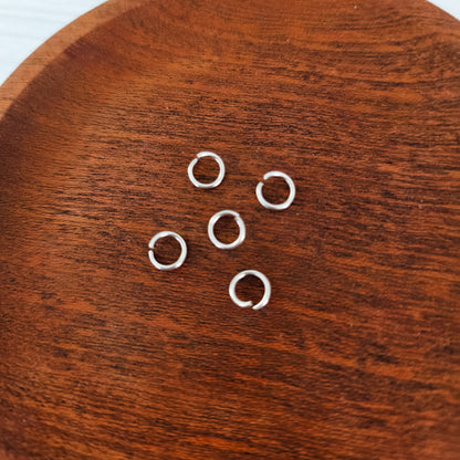 New Premium Silver 9mm Round Stainless Steel Open Jump Rings (18g), 100 Pieces, Jump Ring #14