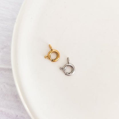 New Premium Small Spring Clasp Finding (Silver or Gold), 10 Pieces, Chain #33