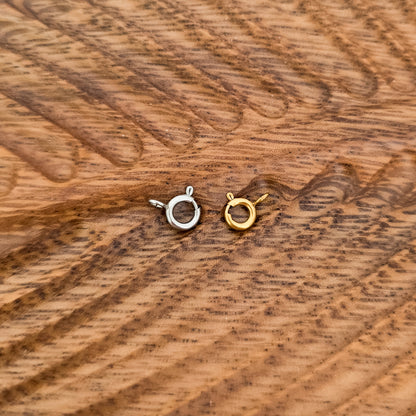 New Premium Petite Spring Clasp Finding (Silver or Gold), 10 Pieces, Chain #32
