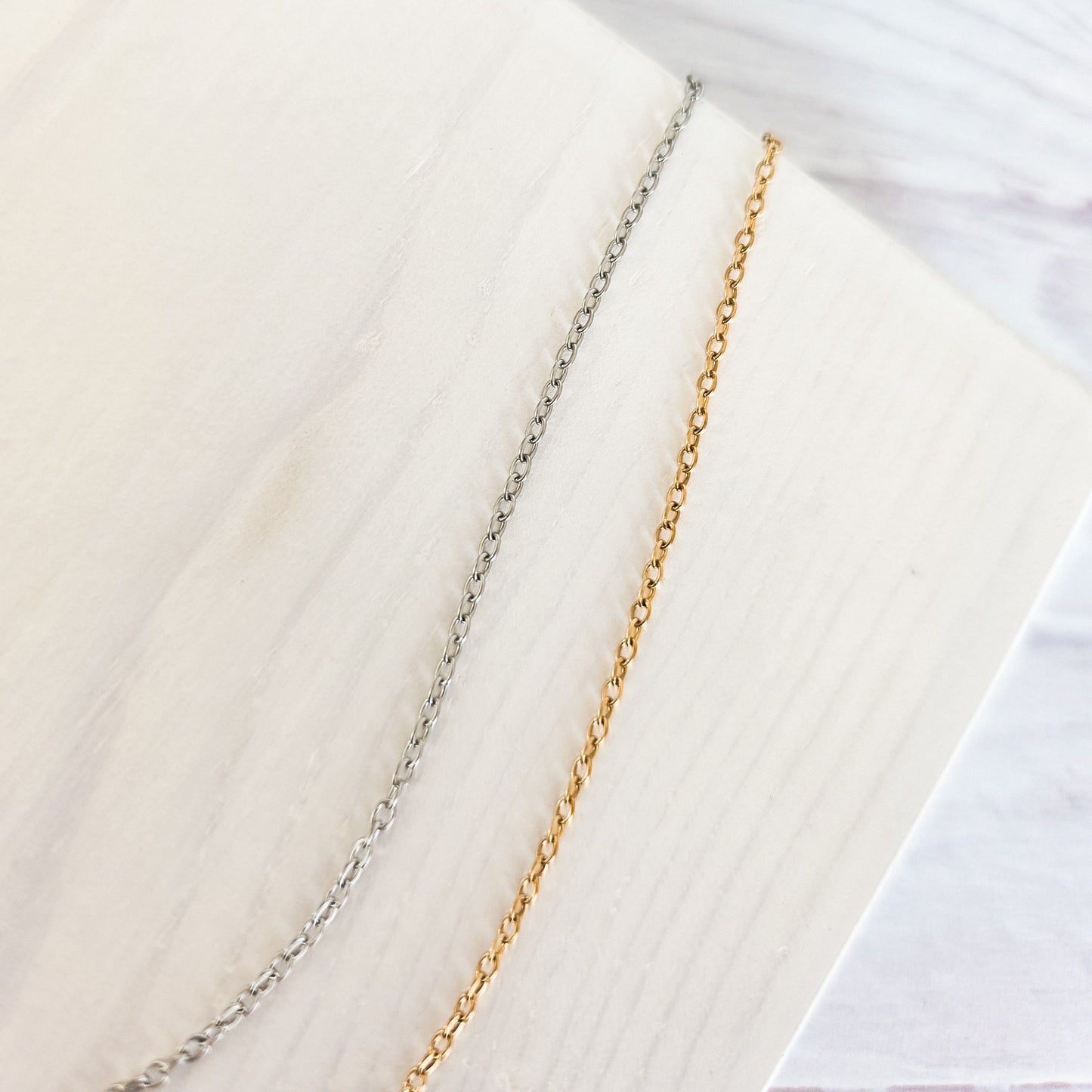 New Premium Spool Minimalist Cable Chain Finding (Silver or Gold Stainless Steel), 3m (9.84ft), Chain #27