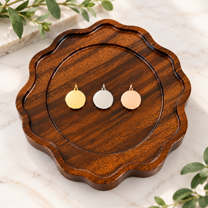 16mm Circle Charms (Silver, Gold, or Rose Gold), 5 Pieces Total, Metal Blank #290
