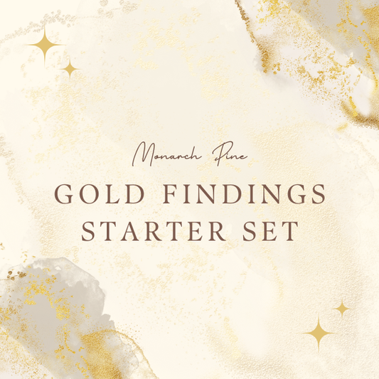 Large Gold Jewelry Findings Starter Kit (Please Read Description), Jump Rings/Hooks/Studs/Charms/Links/Pendants Sampler Set