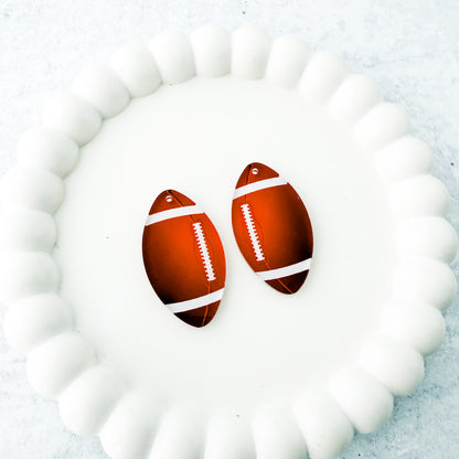 Football Earring Blank (1 Pair), Acrylic Print & Cut, Laser Blank #15