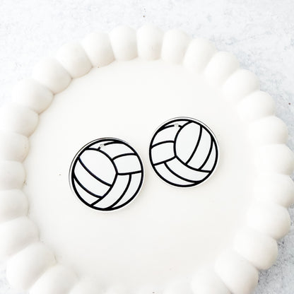 Volleyball Earring Blank (1 Pair), Acrylic Print & Cut, Laser Blank #14
