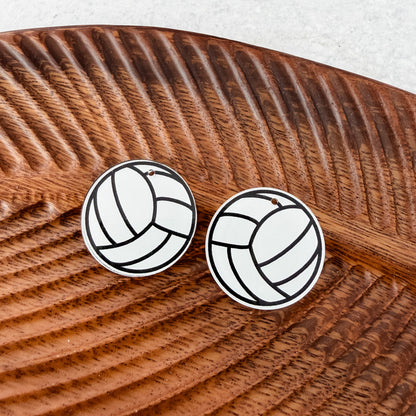 Volleyball Earring Blank (1 Pair), Acrylic Print & Cut, Laser Blank #14
