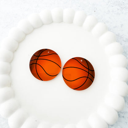 Basketball Earring Blank (1 Pair), Acrylic Print & Cut, Laser Blank #12