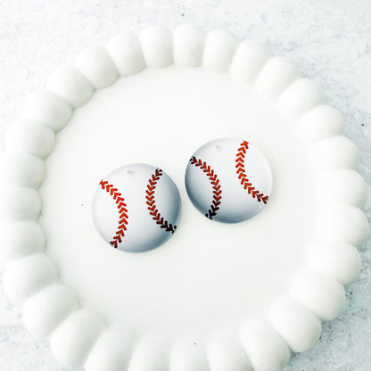Baseball Earring Blank (1 Pair), Acrylic Print & Cut, Laser Blank #10