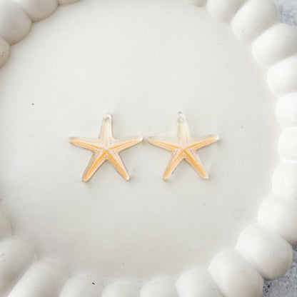 Starfish Earring Blank (1 Pair), Acrylic Print & Cut, Laser Blank #20