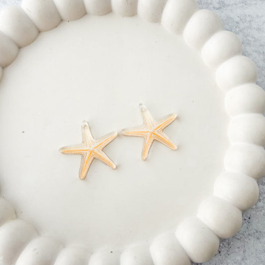 Starfish Earring Blank (1 Pair), Acrylic Print & Cut, Laser Blank #20