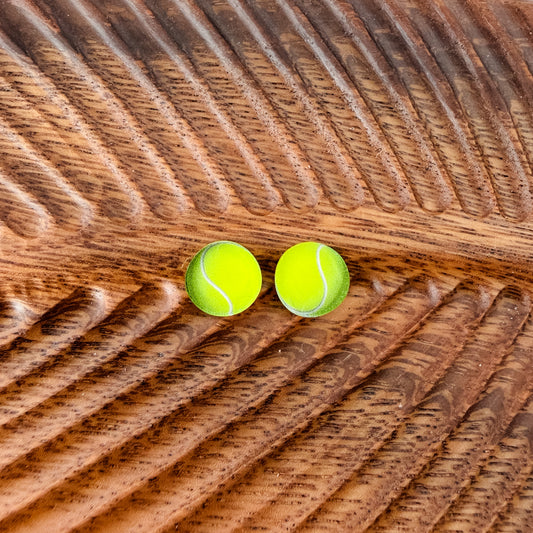 Tennis Ball Stud Blank (5 Pairs), Acrylic Print & Cut, Laser Blank #21