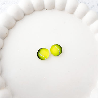 Tennis Ball Stud Blank (5 Pairs), Acrylic Print & Cut, Laser Blank #21
